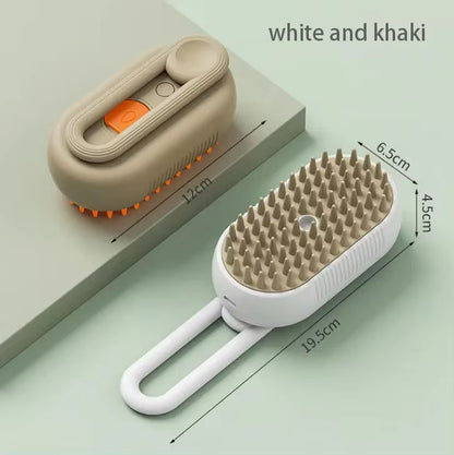 Electric Pet Spray Comb for Cats and Dogs - One-Key Spray Hair Removal and Massage Brush