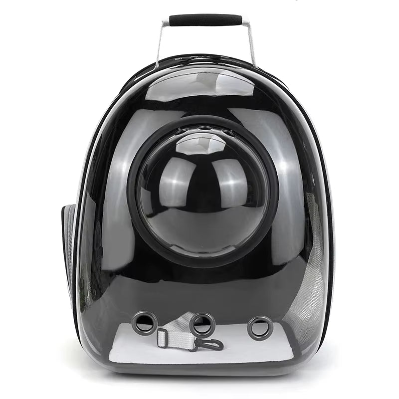 Transparent Capsule Pet Backpack for Cats and Small Animals - Breathable and Portable Carrier for Travel