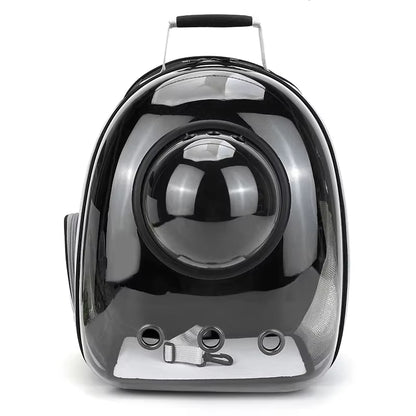 Transparent Capsule Pet Backpack for Cats and Small Animals - Breathable and Portable Carrier for Travel