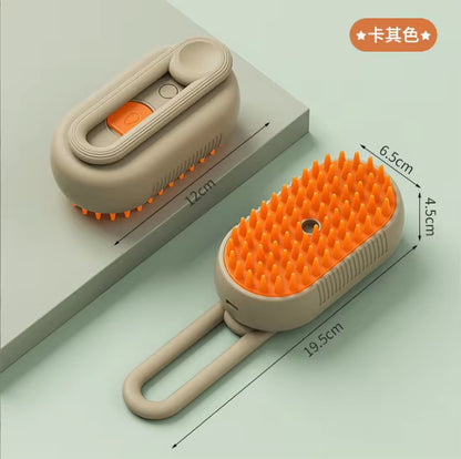 Electric Pet Spray Comb for Cats and Dogs - One-Key Spray Hair Removal and Massage Brush