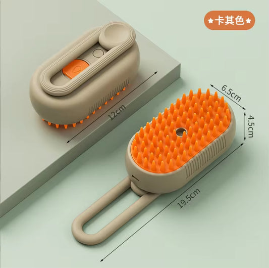 Electric Pet Spray Comb for Cats and Dogs - One-Key Spray Hair Removal and Massage Brush